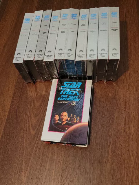 Star Trek The Next Generation:The Collector’s Edition VHS Lot Of 11 NEW & SEALED