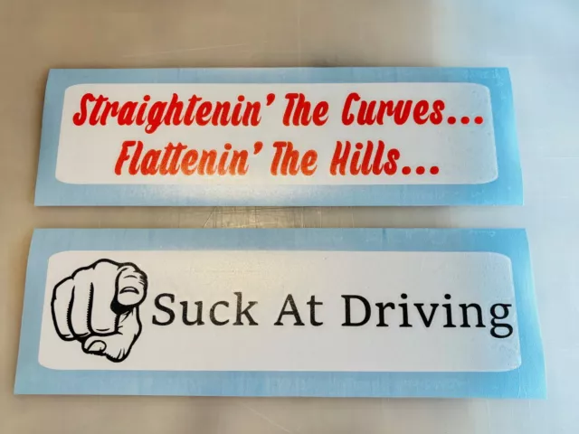 "Honk If You Love My Driving" Funny Bumper Stickers 10" & 12" Options 3