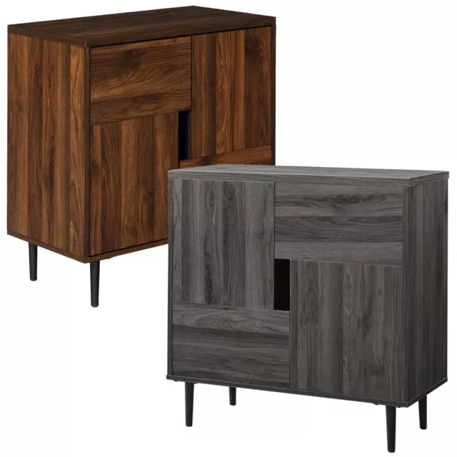 30" Modern Accent Cupboard with 2 Door Sideboard Storage Decorative Side Cabinet