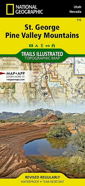 National Geographic Trails Illustrated UT NV St George Pine Valley Mtns Topo Map National Geographic Trails Illustrated UT NV St George Pine Valley Mtns Topo Map