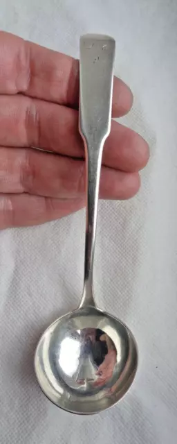 Georgian Scottish Edinburgh 1810 Solid Silver Toddy Ladle – Numbered 9