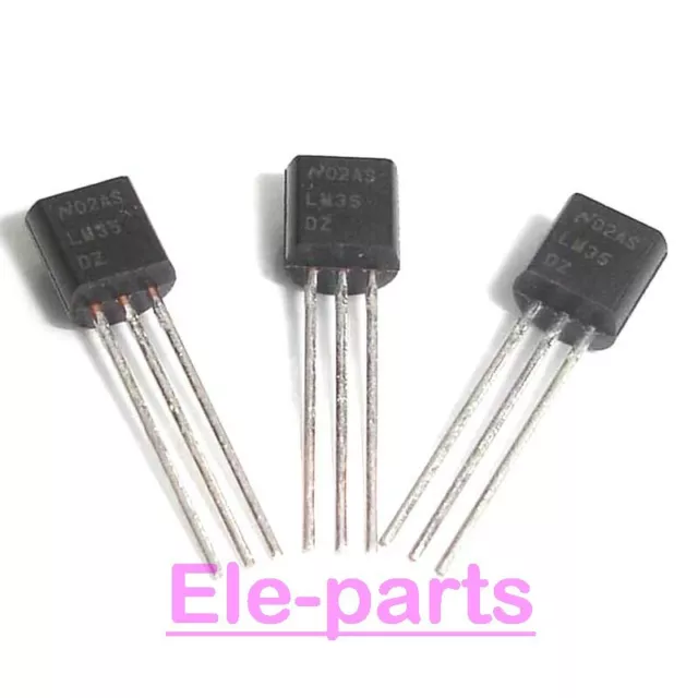 5 PCS LM35DZ TO-92 LM35 Centigrade Temperature Sensors  Integrated Circuit Chip