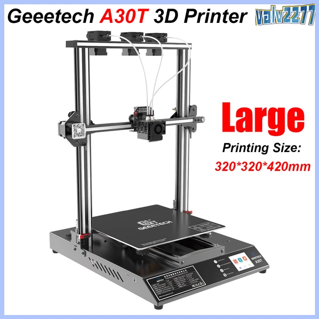 Stampante 3D GEEETECH A30T Large - 3 estrusori supporto colori mixaggio auto livellamento