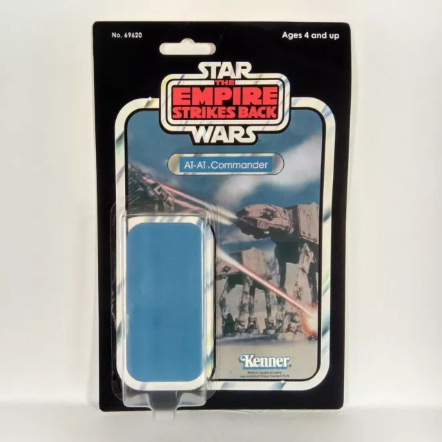 Repro Cardback And Empty Repro Bubble For Vintage Star Wars At-At Commander
