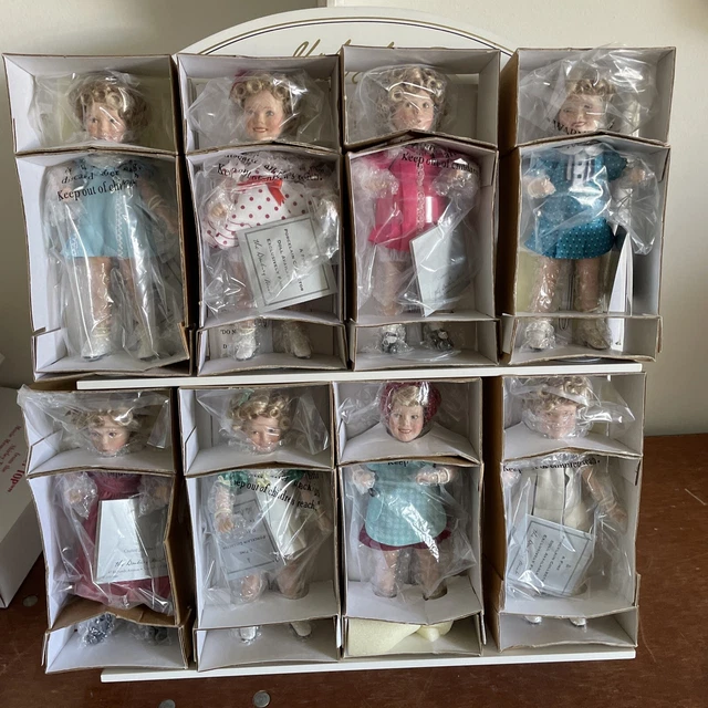 Shirley Temple Movie Memories Collection Of 8 Dolls   Danbury Mint