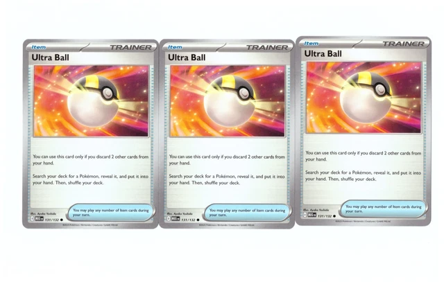 Ultra Ball Ruby POKÉMON TCG MEGA Evolution, Ultra Ball 131/132, x3 Uncommon NON-HOLO NM ...