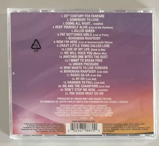 Queen - Bohemian Rhapsody - The Original Soundtrack Audio CD 2018 NEU OVP NEW 2