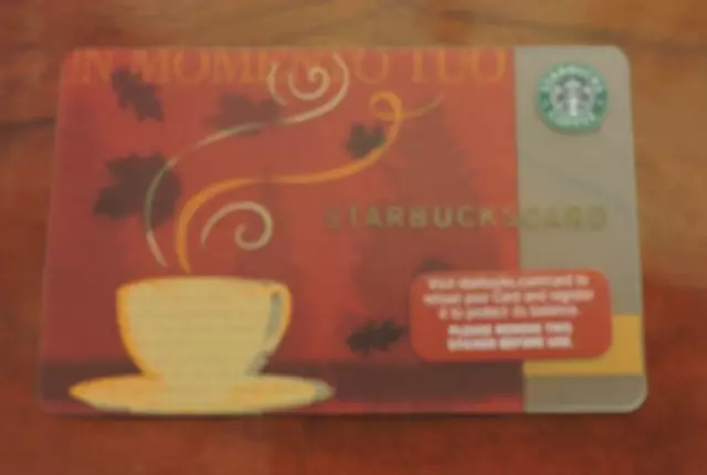 Starbucks Usa Enjoy The Moment Old Logo  Gift Card. 6046 Collectors Item