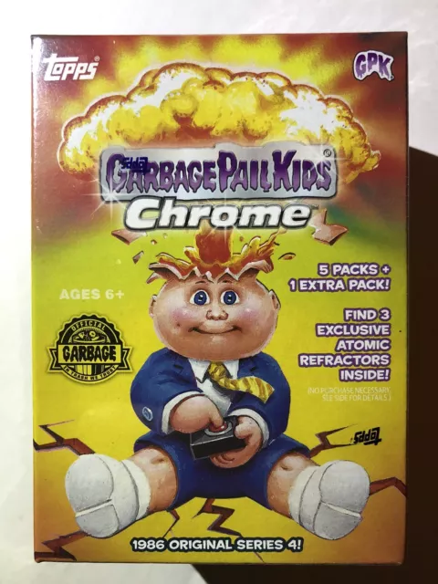 2021 Topps Chrome 4 Garbage Pail Kids (GPK) Factory Sealed Blaster SHIPPED FREE!