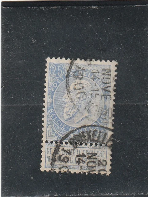 L5977 BELGIQUE TIMBRE N°Y&T 60 de 1893-1900 " Léopold II " Oblitéré
