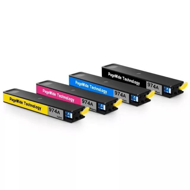 4PC HP 974A Ink Cartridge for Hp PageWide 352dw 377dw 452dn/dw 477dn 477dw 552dw