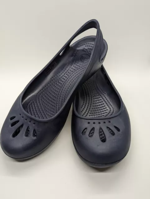 CROCS Kadee Navy Flat Women's Size 7