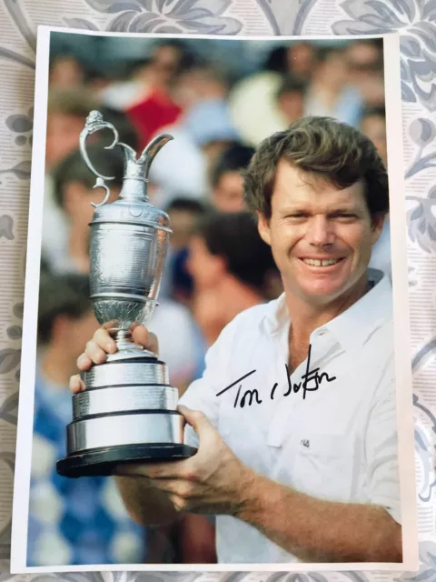 Tom watson Signed Golf Photo