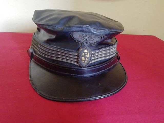 Berretto Cappello Da Ferroviere Fs Ferrovie Dello Stato Antico