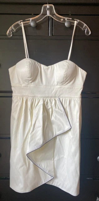 Walter By Walter Baker Sz M White Strapless Mini Sundress Wedding Formal Hoco