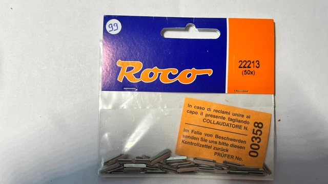 Connecteurs De Rails Massoth échelle G – 50 Pièces Nickelés 15 Mm – Voie 45 Mm