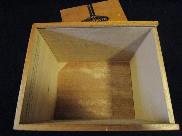 Robustos La Favorita - Wooden Cigar Box ONLY - From Canary Islands (Spain) 7