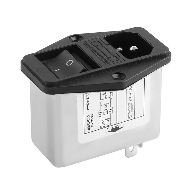 Solder Lug Terminals IEC 320 C14 EMI  + Boat Switch + Fuse Holder D7T2