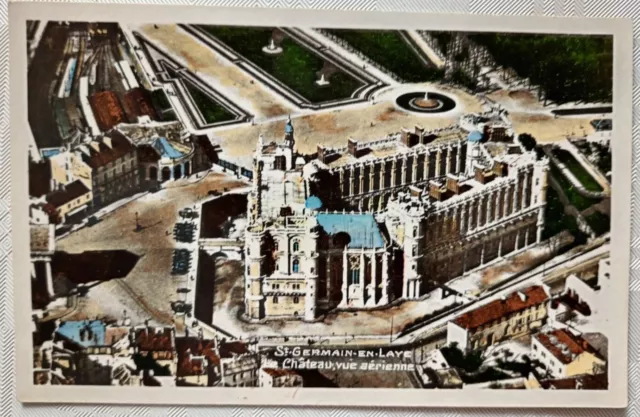 alte Ansichtskarte, Saint Germain en Laye. Luftbild Le chateau