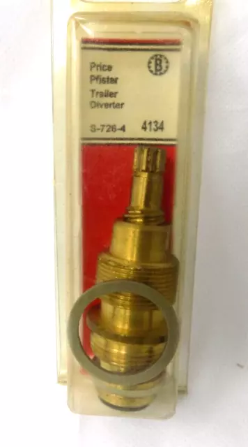 Price Pfister Diverter Mobile Home Shower Stem #4134 - Lasco MPN - S-726-4