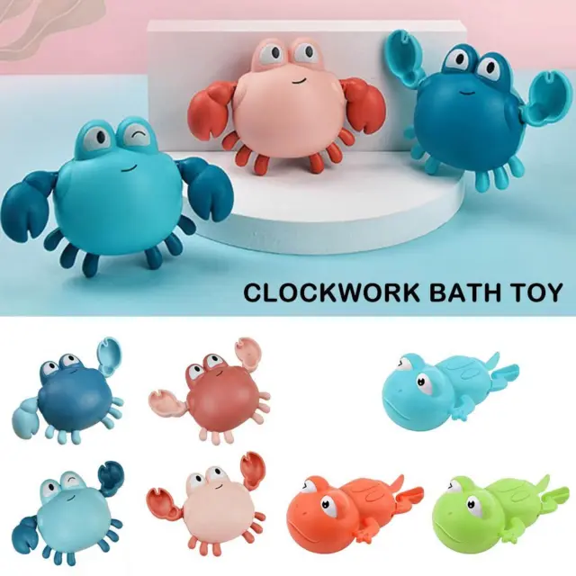 Bath Toys Pool Swimming Crab for Toddlers Kids Wind-up Clockwork Toy n✨