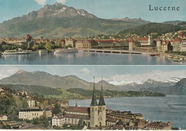 AK Luzern und die Alpen 1965