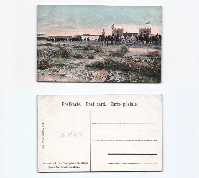 (n16634)   Ansichtskarte Schutztruppe Outjo Deutschsüdwestafrika, ungebrauc