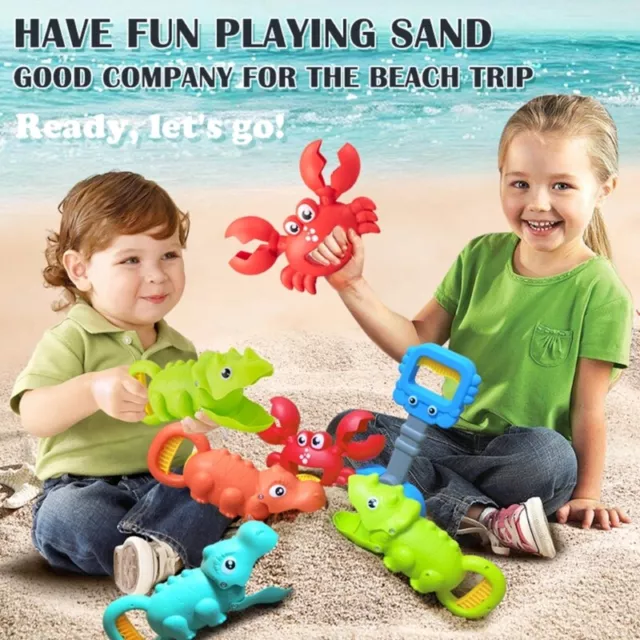 Kids Beach Sand Toy Cute Dinosaur Toy Grabber Claw Shovel Tool