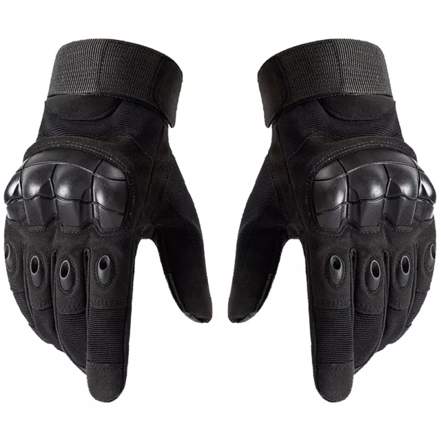 1pair Full Finger For Men Cycling Touch Screen Motorcycle Gloves Breathable