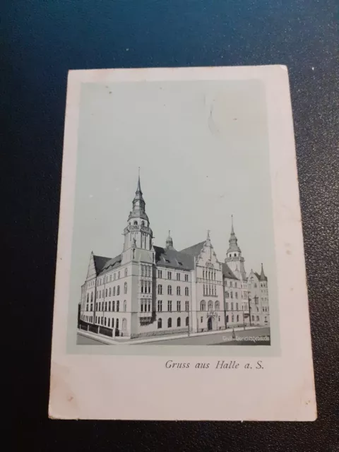 Ak Gruss aus Halle / Saale Gerichtsgebäude (Vers. 1910)