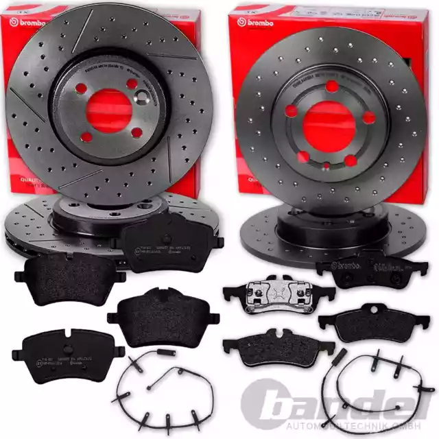 brembo SPORT BREMSSCHEIBEN + BELÄGE VORNE + HINTEN passend für MINI R50 R53 R52