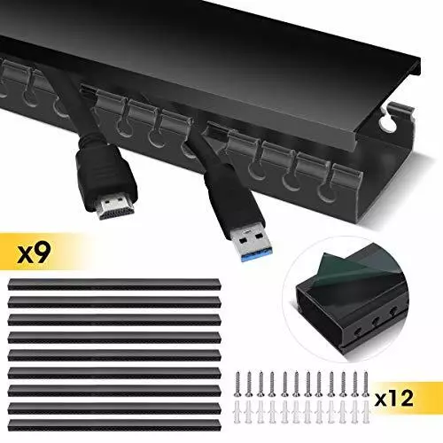 Cable Trunking Stageek 9 Pieces Of Cable Management Kit 3.5M Open Slot Cable Ra