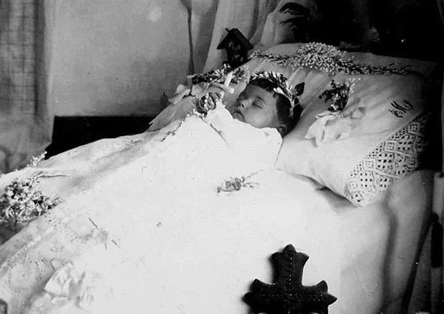 Antique Post Mortem Child Funeral Photo 229b Oddleys Strange & Bizarre