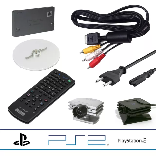 PS2 / PlayStation 2 ORIGINAL Zubehör-Set Auswahl: Netzkabel Anschluss AV Kabel