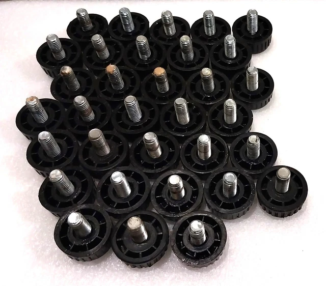 33 Threaded steel plastic standoffs footings legs spacers light to medium duty C