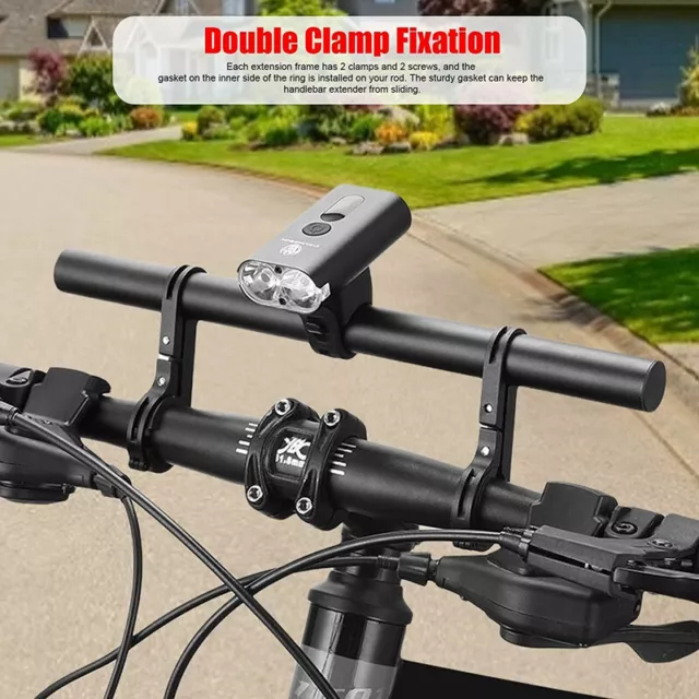Bike Handlebar Extension Bicycle Handle Bar Stem Extender Adapter Mount Bracket