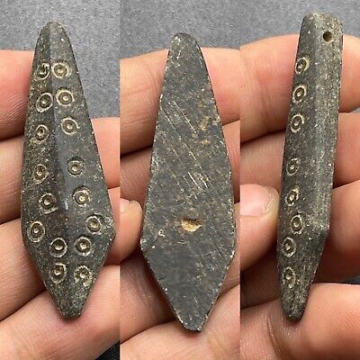Old Jasper Stone Near Eastern Rare Engraved Pendant