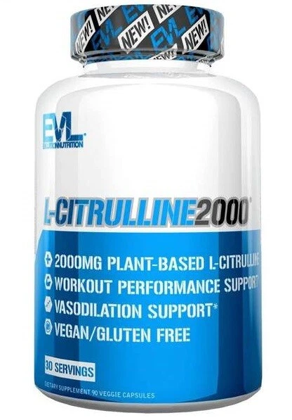EVLUTION NUTRITION L-CITRULLINE 2000 Muscle Growth & Endurance 90 Veg ...