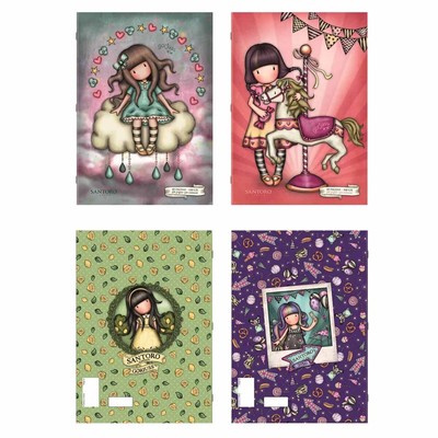 Gorjuss Gorjuss Santoro Quaderno Maxi rigatura 1Q quadretto 5 mm con margine ONE MORE TI 