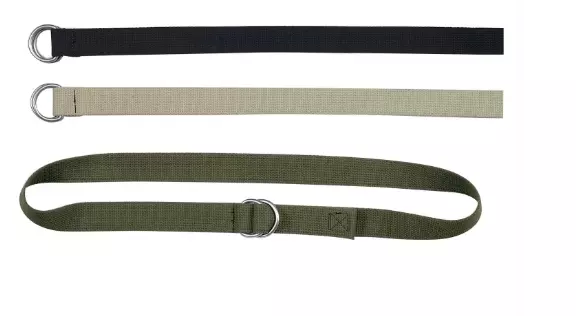 Rothco D-Ring Web Belt Double Buckle Adjustable Cotton Canvas Webbing