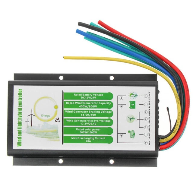 Controller Ibrido Impermeabile Vento e Fotovoltaico per Impianti Eolici Piccoli