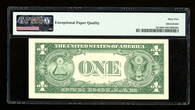 DBR 1935-E $1 Silver Gem Fr. 1614 GI Block PMG 65 EPQ Serial G43350819I 2