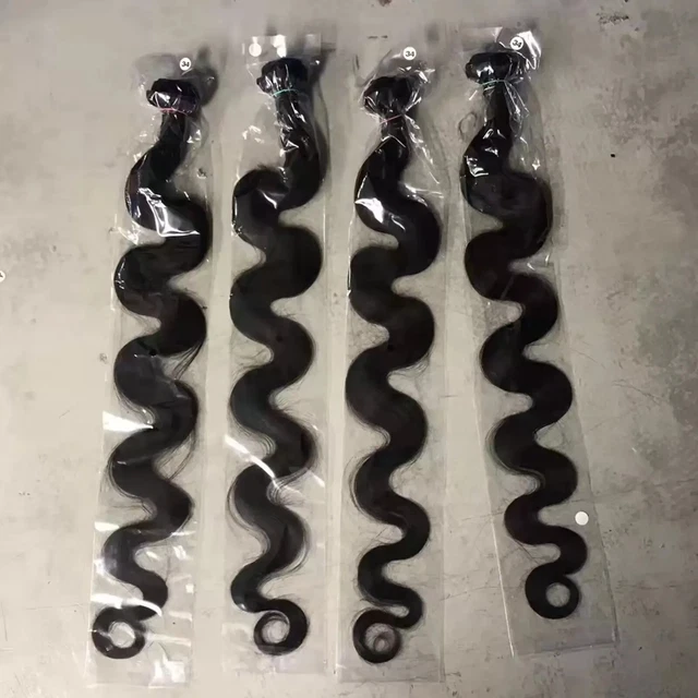 12AA UNPROCESSED PERUVIAN VIRGIN HAIR WEFT 4BUNDLES BODY WAVE 34+34+34+34 400g