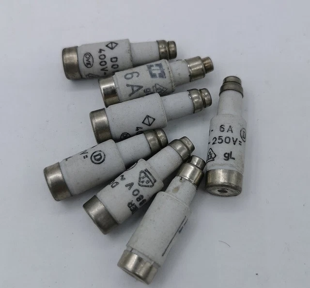 26X Fusibles Neozed Lindner Tisserand 2A 6A 10A D01
