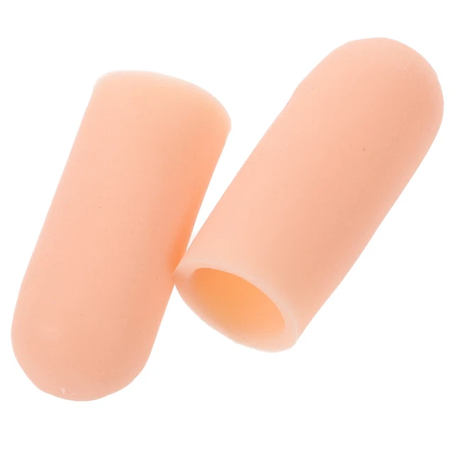 2 pz polsini dita in silicone manicotto dito cappuccio scarpe
