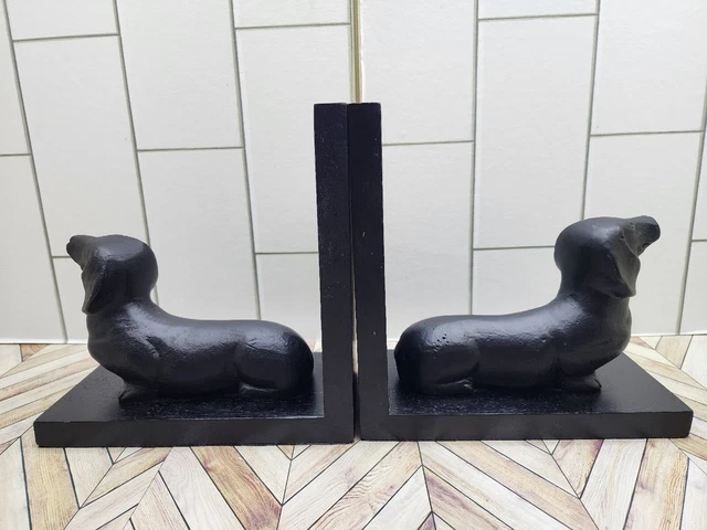World Market Dachshund Dog Decorative Bookends Wiener Dogs