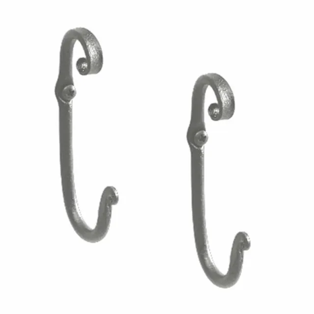 Wrought Iron Robe Hook Hand Forged Pack of 2 | Renovator's Supply