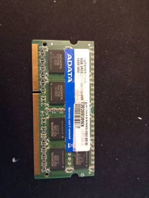 4GB 2Rx8 DDR3 RAM PC3-10600S-999 1333MHz ADATA Laptop Memory