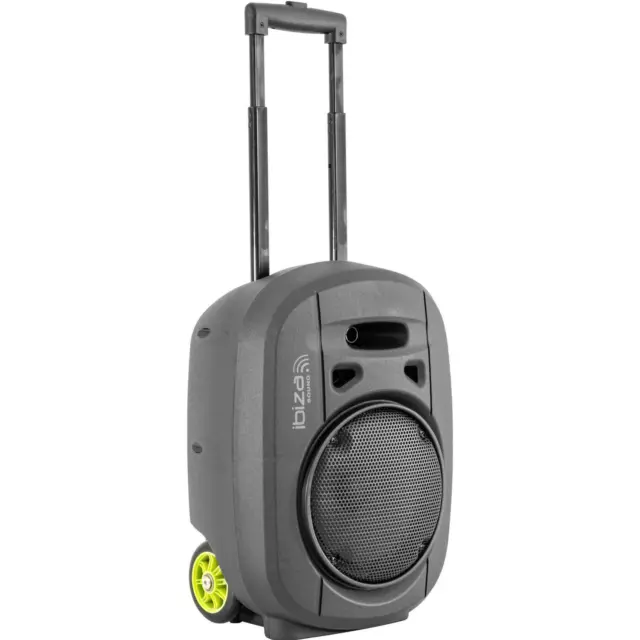 Ibiza Sound Portable Sound System 2x 15ÍÍ 1000W USB, BLUETOOTH 2x UHF MIC