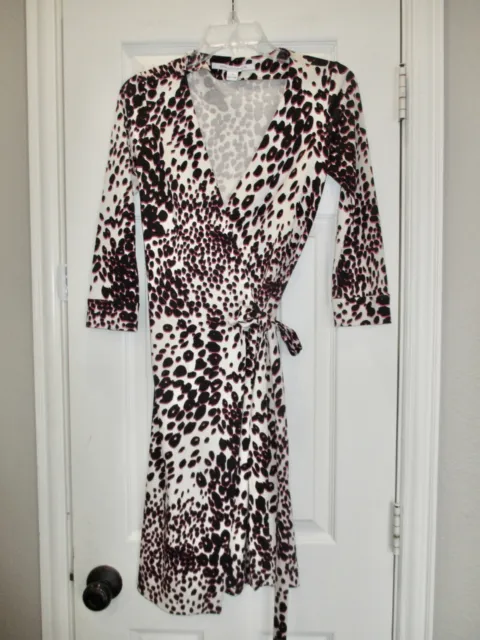 Diane von Furstenberg 0 New Julian Two Silk Wrap Dress DVF Designer